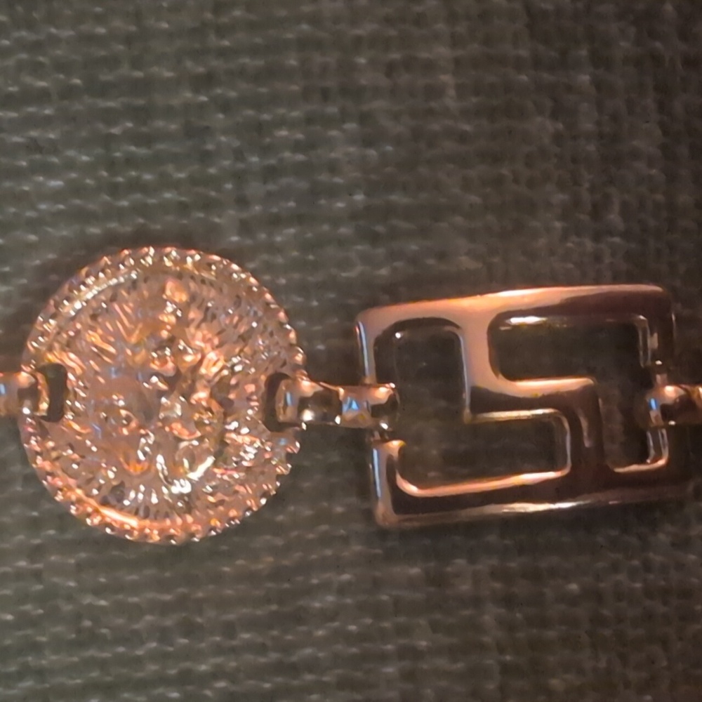 Amazing ESP Gold Tone Lion Head Madellions And Greek Symbols Belt - Picture 4 of 8